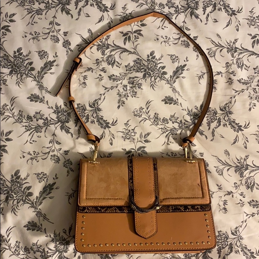 Topshop Suri Snake Print Shoulder Bag - Picture 3 of 5